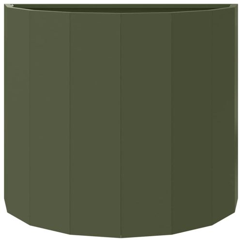 Кашпа Маслинено зелено 60 x 30 x 50 см Стомана