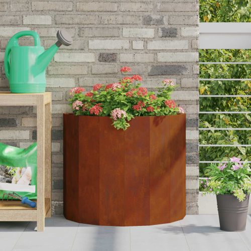 Кашпа Ръждясало 60 x 30 x 50 см Патинираща стомана