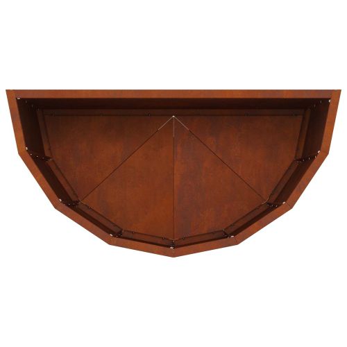 Кашпа Ръждясало 60 x 30 x 50 см Патинираща стомана