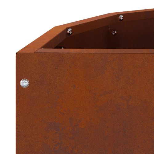 Кашпа Ръждясало 60 x 30 x 50 см Патинираща стомана