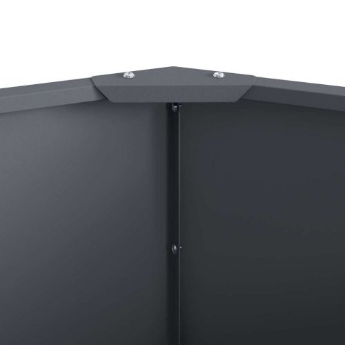 Кашпа Антрацит 120 x 120 x 35 см Стомана