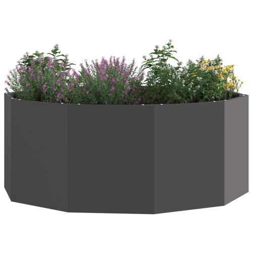 Кашпа Черно 90 x 90 x 35 см Стомана
