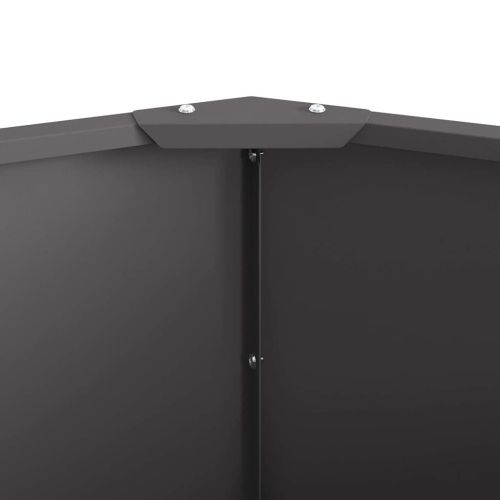 Кашпа Черно 90 x 90 x 35 см Стомана