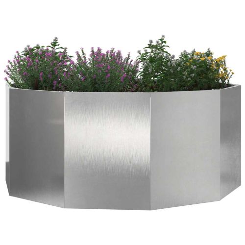 Кашпа Сребрист 120 x 120 x 50 см Неръждаема стомана