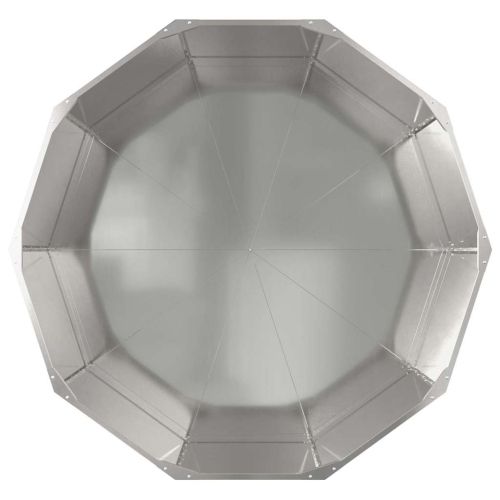 Кашпа Сребрист 120 x 120 x 50 см Неръждаема стомана