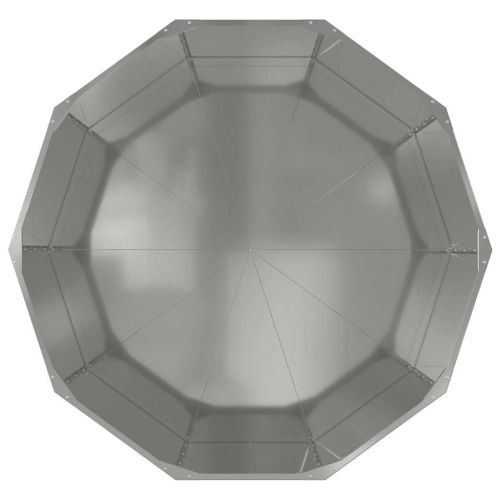 Кашпа Сребрист 120 x 120 x 50 см Галванизирана стомана