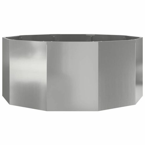 Кашпа Сребрист 120 x 120 x 50 см Галванизирана стомана
