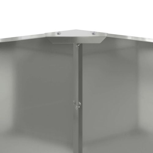 Кашпа Сребрист 120 x 120 x 50 см Галванизирана стомана