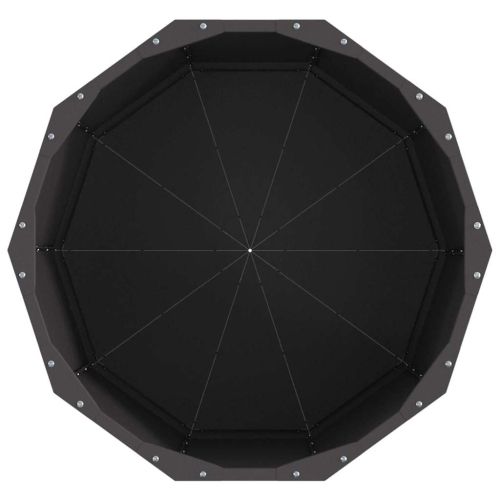 Кашпа Черно 60 x 60 x 50 см Стомана