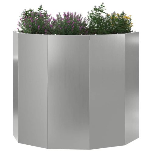 Кашпа Сребрист 60 x 60 x 50 см Галванизирана стомана