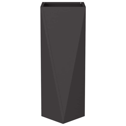 Кашпа 2 pcs Черно 30 x 30 x 75 см Стомана