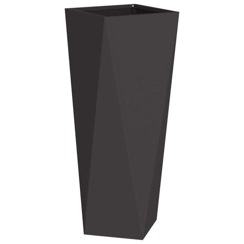 Кашпа 2 pcs Черно 30 x 30 x 75 см Стомана