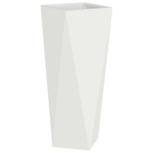 Кашпа 2 pcs Бяло 30 x 30 x 75 см Стомана
