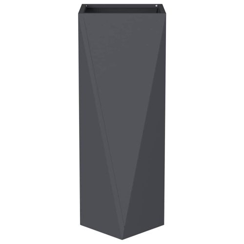 Кашпа 2 pcs Антрацит 30 x 30 x 75 см Стомана