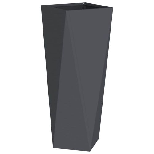Кашпа 2 pcs Антрацит 30 x 30 x 75 см Стомана