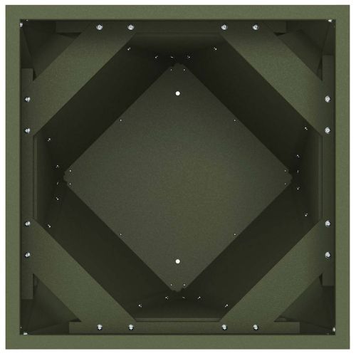 Кашпа Маслинено зелено 30 x 30 x 75 см Стомана