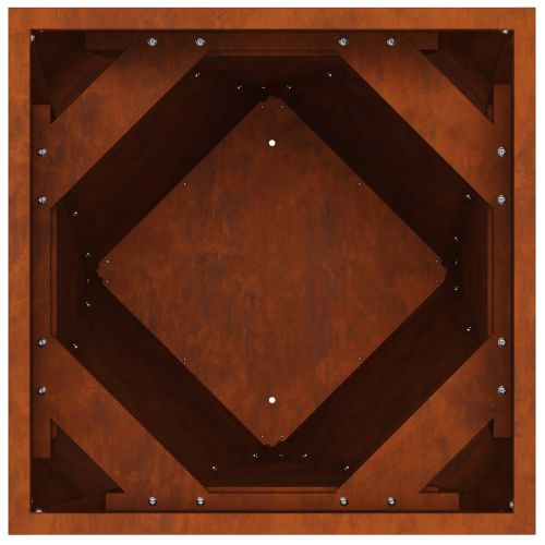 Кашпа Ръждясало 50 x 50 x 75 cm Патинираща стомана