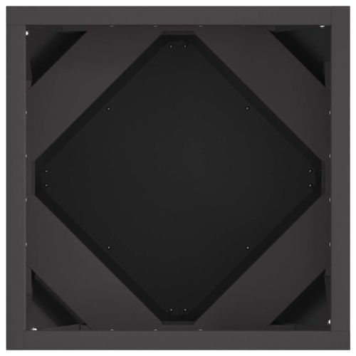 Кашпа 2 pcs Черно 30 x 30 x 30 cm Стомана