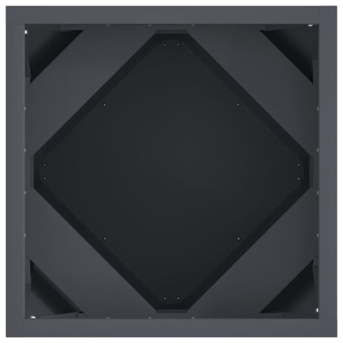 Кашпа 2 pcs Антрацит 30 x 30 x 30 cm Стомана