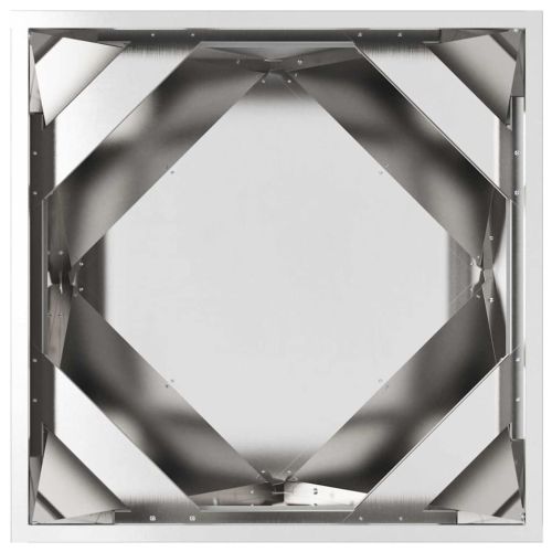 Кашпа 2 pcs Сребрист 50 x 50 x 50 cm Неръждаема стомана
