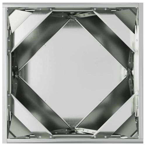Кашпа 2 pcs Сребрист 50 x 50 x 50 cm Галванизирана стомана