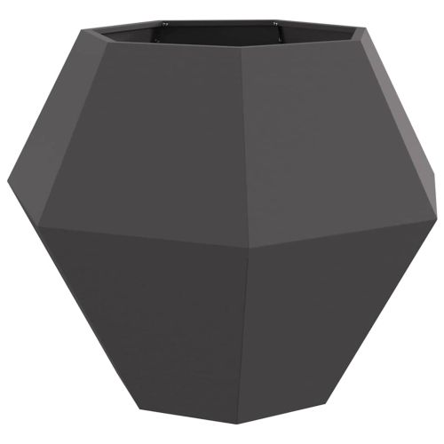Кашпа Черно 100 x 100 x 80 см Стомана