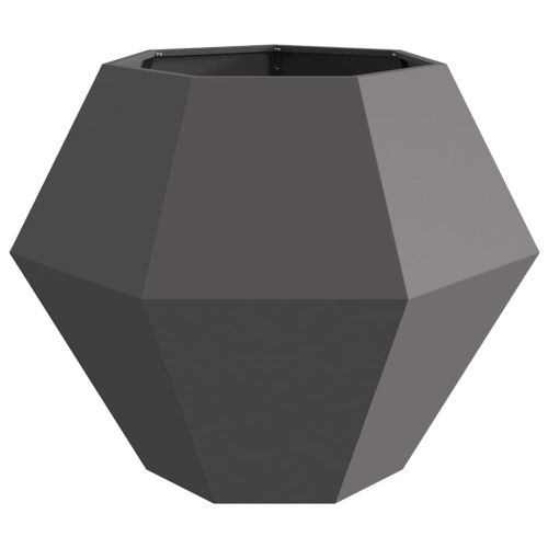 Кашпа Черно 100 x 100 x 80 см Стомана