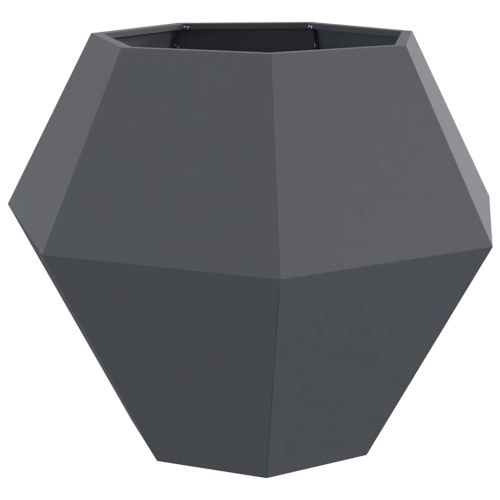 Кашпа 2 pcs Антрацит 100 x 100 x 80 см Стомана