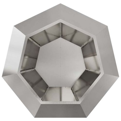 Кашпа Сребрист 100 x 100 x 80 см Неръждаема стомана