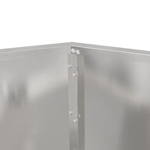 Кашпа Сребрист 100 x 100 x 80 см Неръждаема стомана