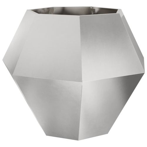 Кашпа 2 pcs Сребрист 100 x 100 x 80 см Неръждаема стомана