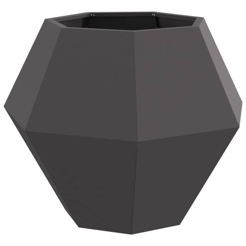 Кашпа 2 pcs Черно 75 x 75 x 60 см Стомана