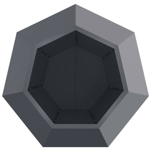 Кашпа Антрацит 75 x 75 x 60 см Стомана