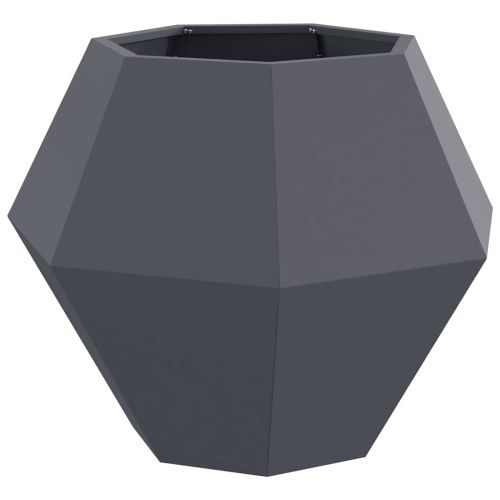 Кашпа 2 pcs Антрацит 75 x 75 x 60 см Стомана