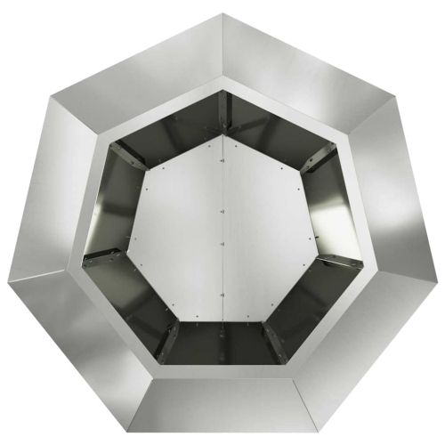 Кашпа 2 pcs Сребрист 75 x 75 x 60 см Галванизирана стомана