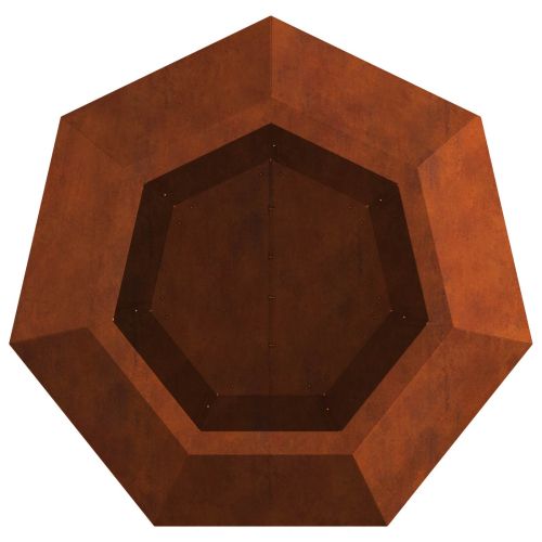 Кашпа Ръждясало 50 x 50 x 40 cm Патинираща стомана