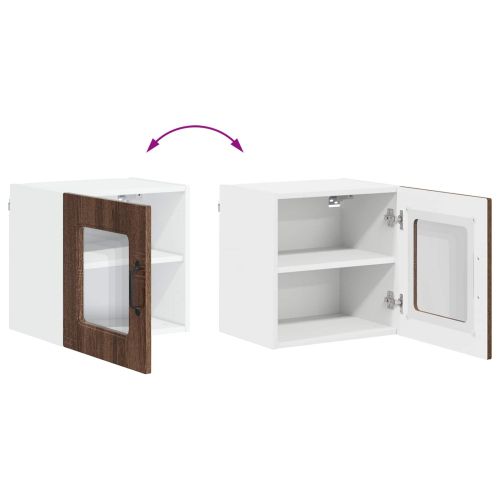Панел за миялна машина Kalmar 2 pcs Кафяв дъб 40 x 31 x 40 см
