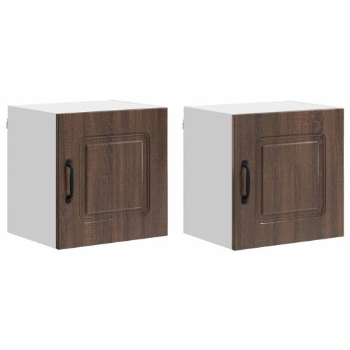 Панел за миялна машина Kalmar 2 pcs Кафяв дъб 40 x 31 x 40 см