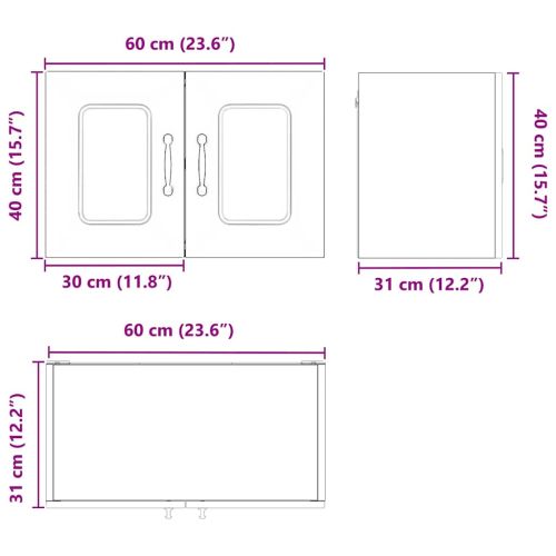 Панел за миялна машина Kalmar Дъб 60 x 31 x 40 см