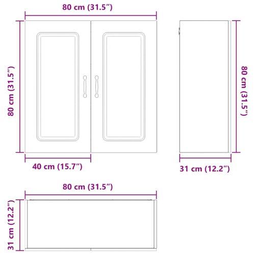 Панел за миялна машина Kalmar Бяло 80 x 31 x 80 см