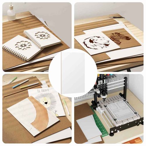 Декор панели 50 pcs Бяло 40 x 60 x 0.27 см Инженерно дърво