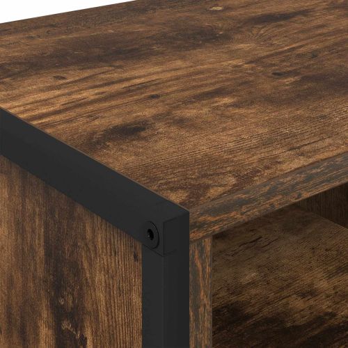 Шкаф за обувки Димящ дъб 100 x 35 x 44 см Инженерно дърво