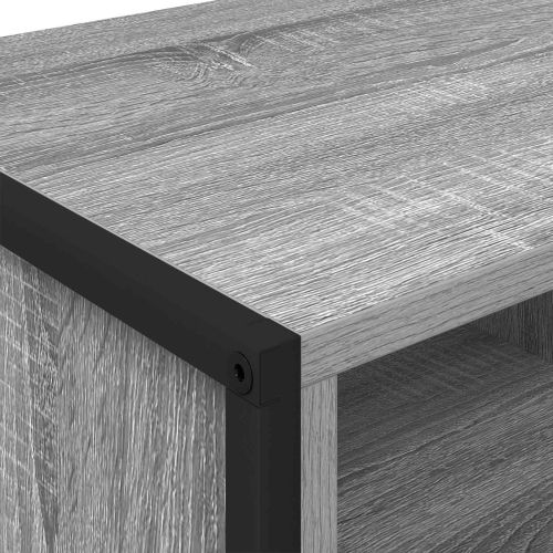 Шкаф за обувки Сив Сонома 100 x 35 x 44 см Инженерно дърво