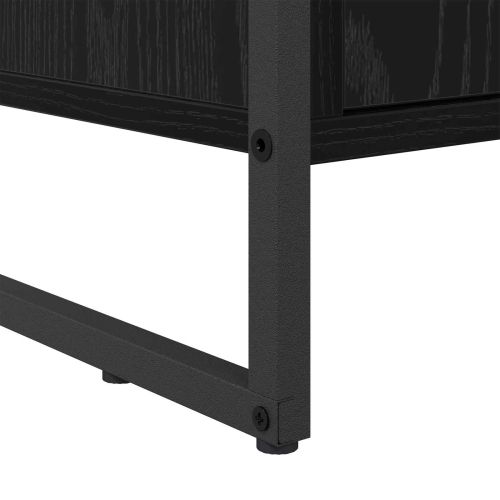 Шкаф за обувки Черния дъб 79 x 36 x 100 см Инженерно дърво