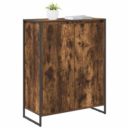Шкаф за обувки Димящ дъб 79 x 36 x 100 см Инженерно дърво