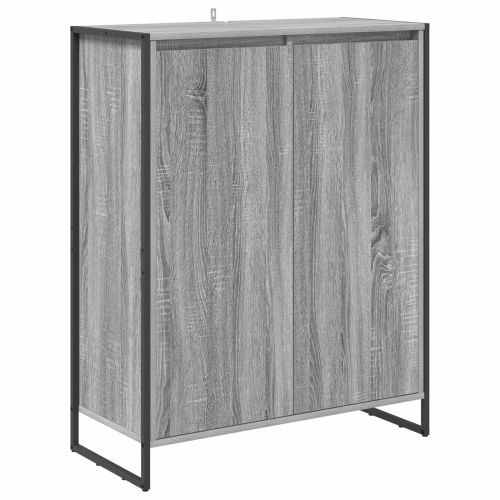 Шкаф за обувки Сив Сонома 79 x 36 x 100 см Инженерно дърво