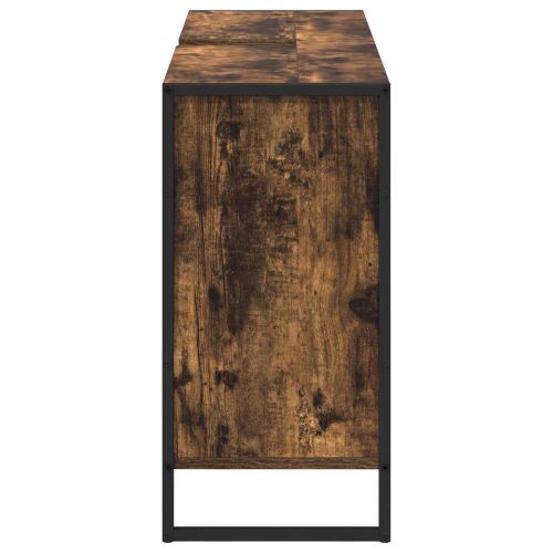 Шкаф за баня с врата Димящ дъб 60 x 30 x 60 cm Инженерно дърво