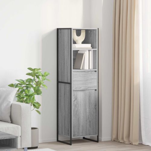 Шкаф за книги Сив Сонома 43 x 36 x 150.5 см Инженерно дърво