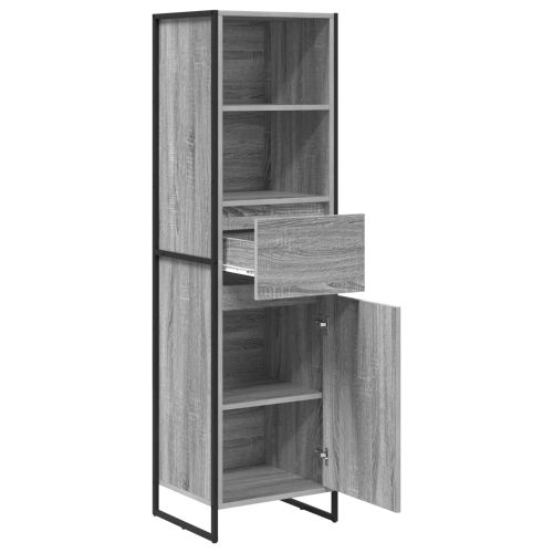 Шкаф за книги Сив Сонома 43 x 36 x 150.5 см Инженерно дърво
