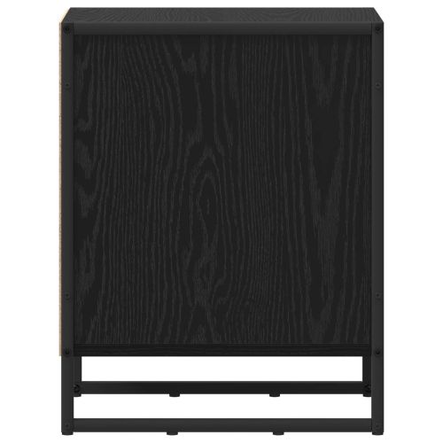 Нощно шкафче 2 pcs Черния дъб 39.5 x 30 x 50 см Инженерно дърво
